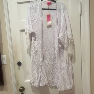 Lilly Pulitzer Cream Kimono/cover up